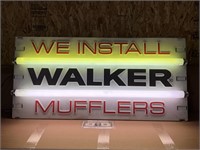 Vintage Walker Muffler lighted advertising sign