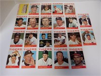 LOT OF 22 1964 TOPPS TIGERS CARDS