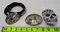 3 Belt Buckles