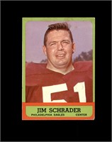 1963 Topps #115 Jim Schrader SP EX to EX-MT+