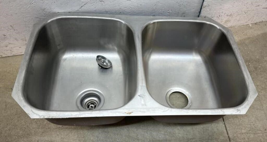 Stainless Double-sided Sink 32x29x12