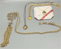 Lot of Gold Tone Necklaces