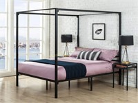 Zinus 14in Canopy Bed Frame Queen $175 Retail