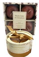 Warm CiderCinn Candles 4Pk/Van Pumpkin Melts 8Pk