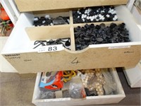 Qty Stoppers & Handle Stock (Contents 2 Drawers)