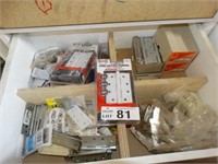 Qty Assorted Hinge Stock (Contents of Drawer)