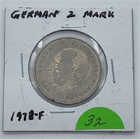 1978-F German 2 Mark Coin