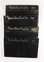 (4) 1973 UNITED STATES PROOF SETS