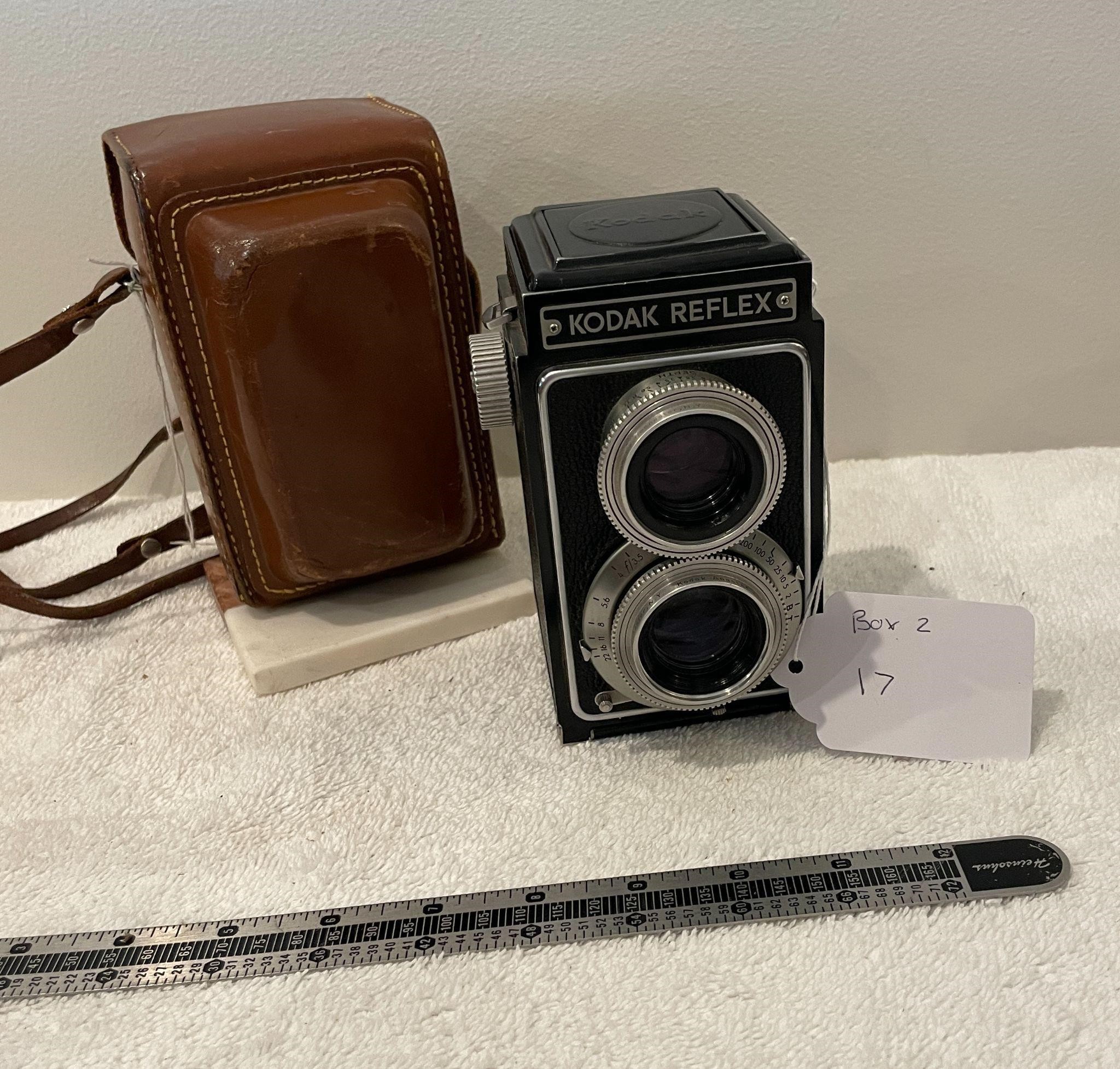 Kodak Reflex Box Damera with case