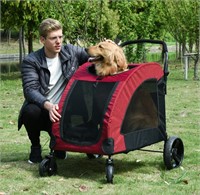 $132 Pet Stroller Universal Wheel with Storage