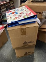 2 full boxes of binders