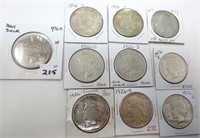 10 - 1926-S Peace silver dollars