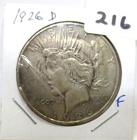 1926-D Peace silver dollar