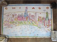 Chicago Poster w/Ad on Reverse