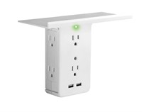 $32 Sharper Image Socket Shelf Surge Protector NEW