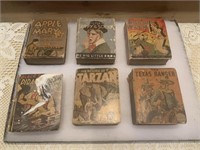 LOT OF 6 BIG LITTLE BOOKS WITH TARZAN TEXAS RANGER