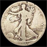 1921-D Walking Liberty Half Dollar NICELY