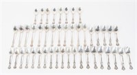 Various Whiting King Edward Sterling Teaspoons