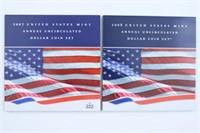 2007 & 2008 UNC Dollar Coin Sets