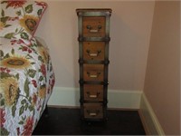 Small all Drawers Wood & Metal Cabinet