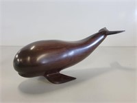 Iron Wood Whale 12in Long