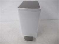 $96-"Used" 6-Liter Step Trash Can, Stainless and W