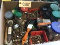 (3) BOXES AND PAILS OF NUTS & BOLTS &