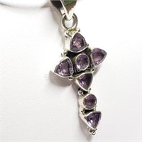 Sterling Silver, Amethyst Necklace