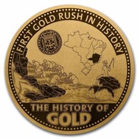 2023 1/100 Oz Gold History Of Gold: Gold Rush