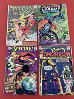 (4) Silver Age DC comics  Books complete