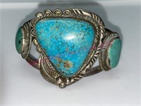 Lrg Turquoise Native American bracelet (57.4g)
