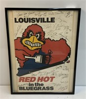 Louisville Red Hot In the Bluegrass Signed Poster