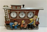 Plastic Barometer w/Three Men