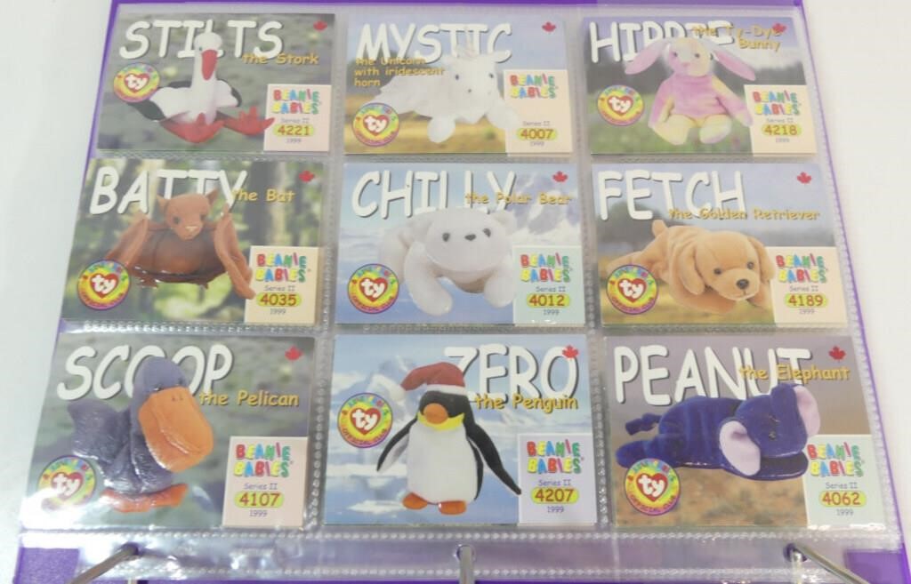 Binder of TY Beanie Babies Cards