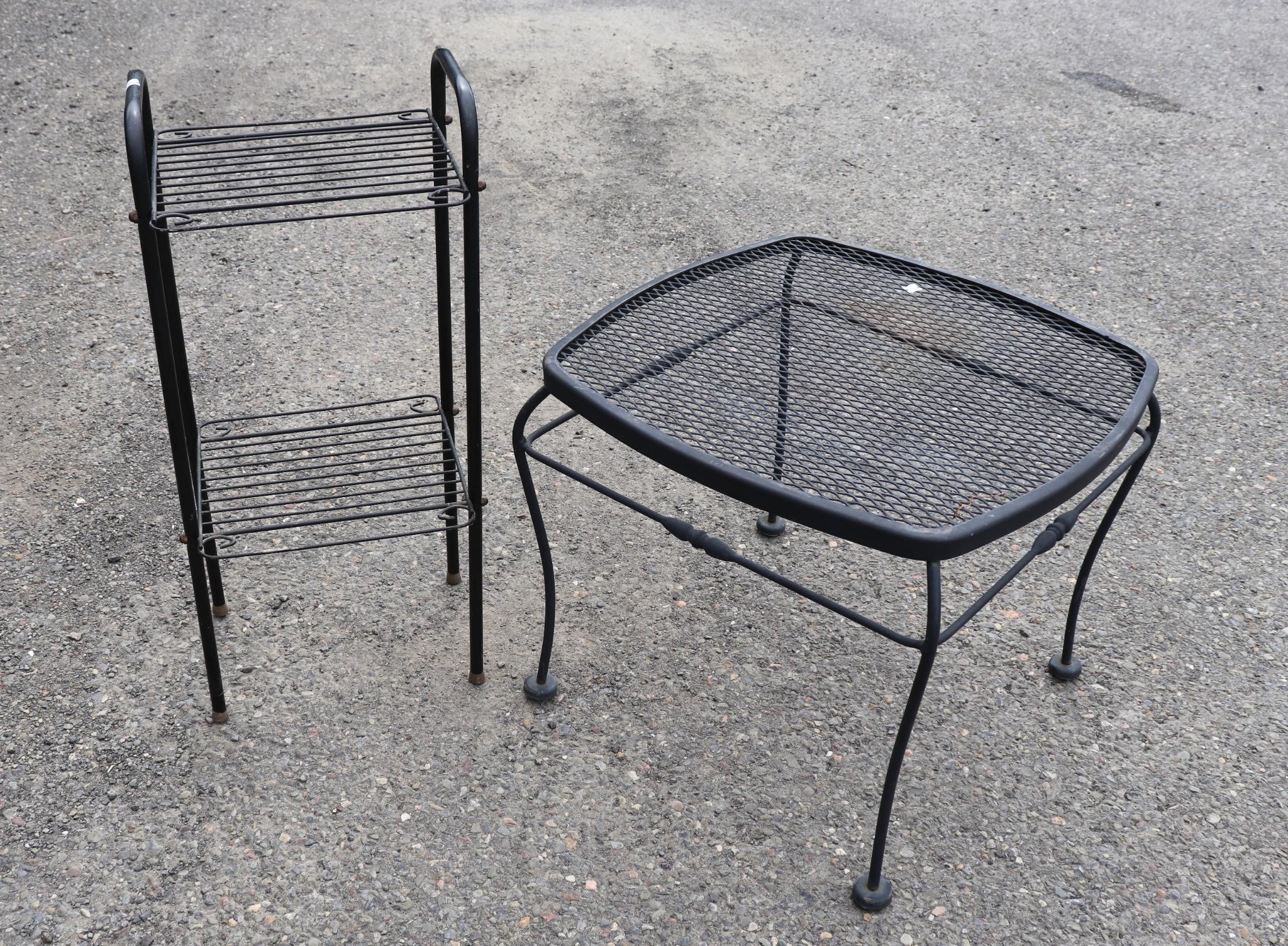 (2) Wire Patio Stands