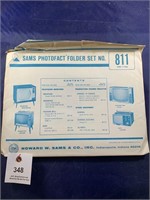 Vintage Sams Photofact Folder No 811 Console TVs