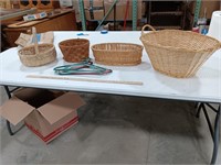 Wicker Baskets. 21x10x17, 6.5x9x11, 13x12x13,