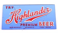 Highlander Beer Advertising Sign