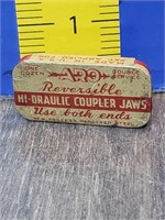 Vintage Hi-Drailic Coupler Jaws