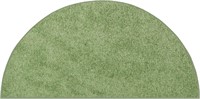 Half Round 27" x 54" Plush Rug Lime Green Made USA