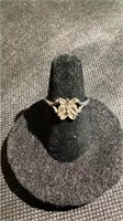 Sterling Butterfly Ring Size 6