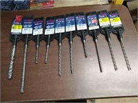 10 Bosch BullBog SDS Plus Drill bits