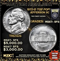 ***Auction Highlight*** 1972-d Jefferson Nickel TO