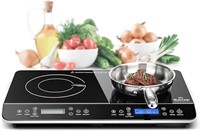 Duxtop Lcd Portable Double Induction Cooktop 1800w