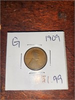 G 1909 wheat penny
