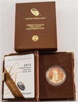 2015-W $50 Gold Am. Eagle One Oz. Proof Coin