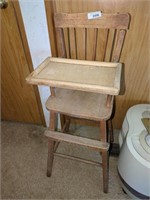 Vintage wooden children's High Chair