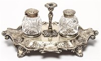 Martin, Hall & Co Sheffield Silver-plate Ink Stand