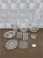 Glass and crystal mix lot