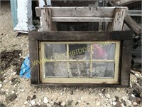 Small country window in frame